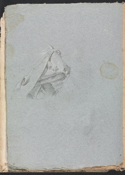 Verona Sketchbook: Drapery study strana 10, 1760. od Francesco Lorenzi