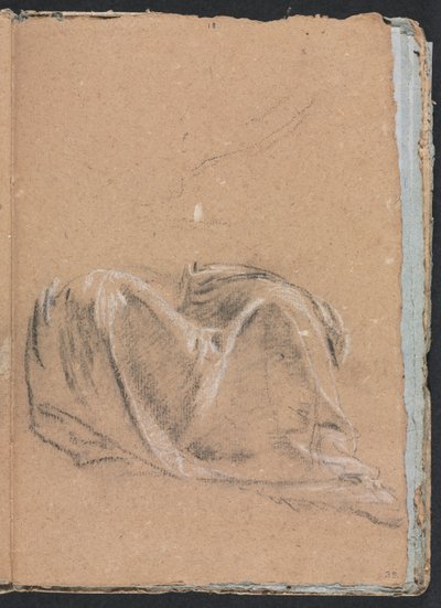 Verona Sketchbook: Drapery study strana 35, 1760. od Francesco Lorenzi