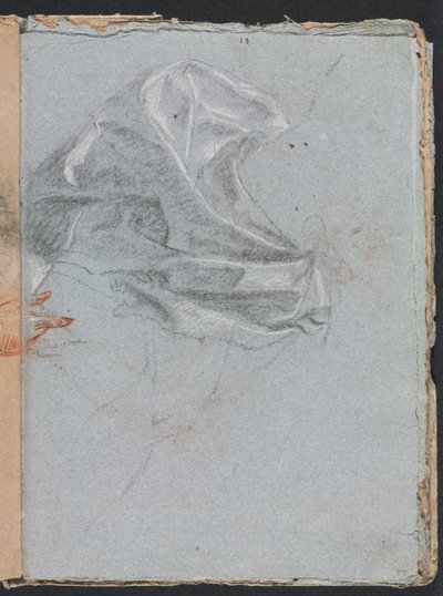 Verona Sketchbook: Drapery study strana 37, 1760. od Francesco Lorenzi