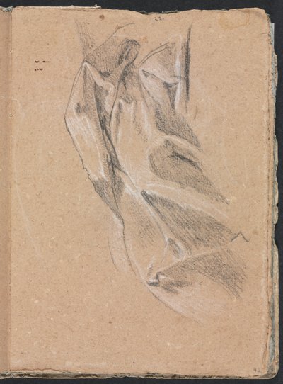 Verona Sketchbook: Drapery study strana 43, 1760. od Francesco Lorenzi
