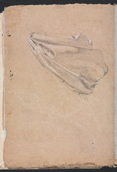 Verona Sketchbook: Drapery study strana 6, 1760. od Francesco Lorenzi