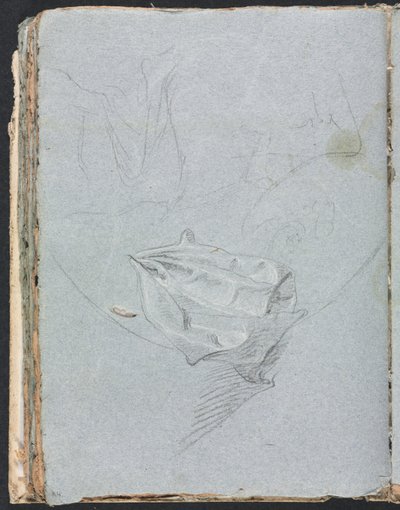 Verona Sketchbook: Drapery study strana 84, 1760. od Francesco Lorenzi