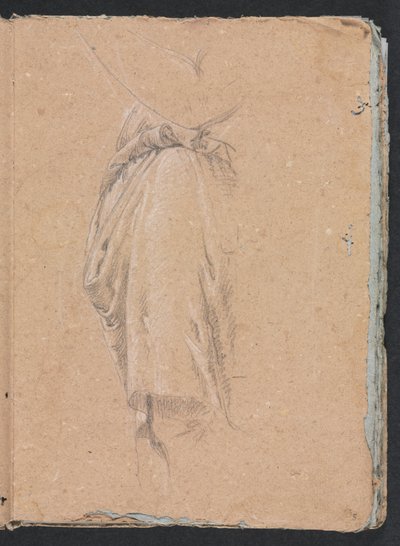 Verona Sketchbook: Drapery study with loket page 5, 1760. od Francesco Lorenzi