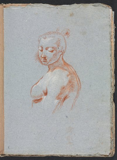 Verona Sketchbook: Ženský akt, strana 27, 1760. od Francesco Lorenzi