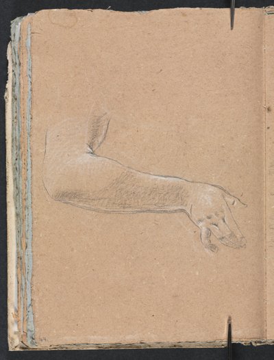 Verona Sketchbook: Ženská pravá paže a ruka strana 44, 1760. od Francesco Lorenzi
