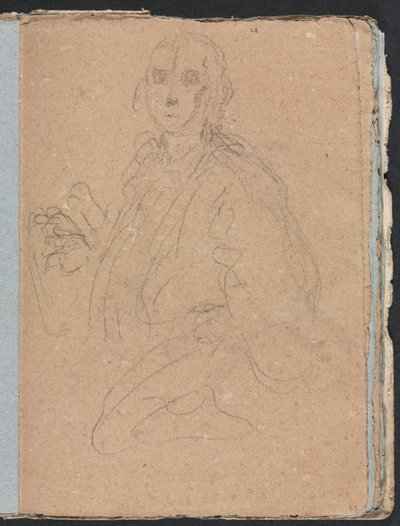Verona Sketchbook: Gentlemen strana 55, 1760. od Francesco Lorenzi