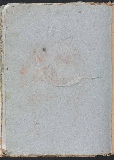 Verona Sketchbook: Head page 30, 1760. od Francesco Lorenzi