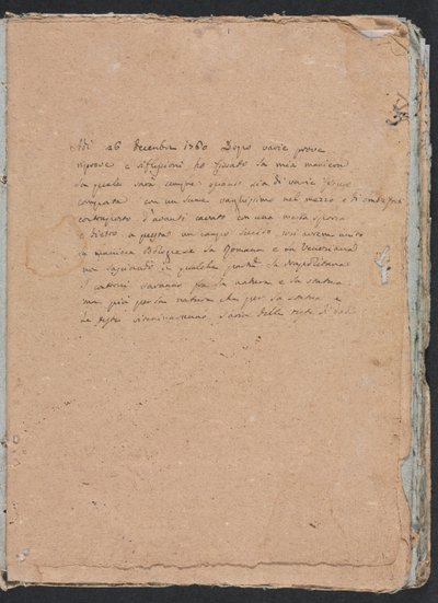 Verona Sketchbook: Nápis strana 1, 1760. od Francesco Lorenzi