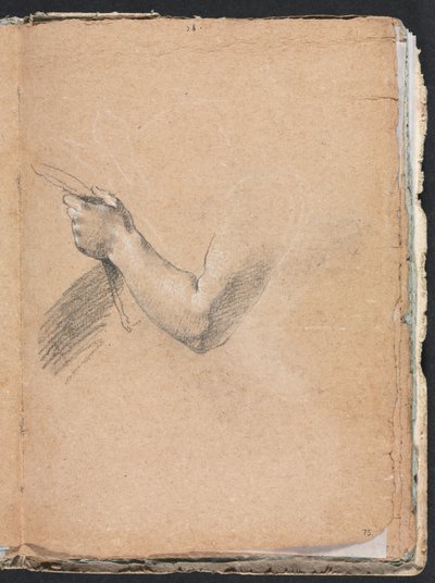 Verona Sketchbook: Levá paže a ruka (strana 75) od Francesco Lorenzi