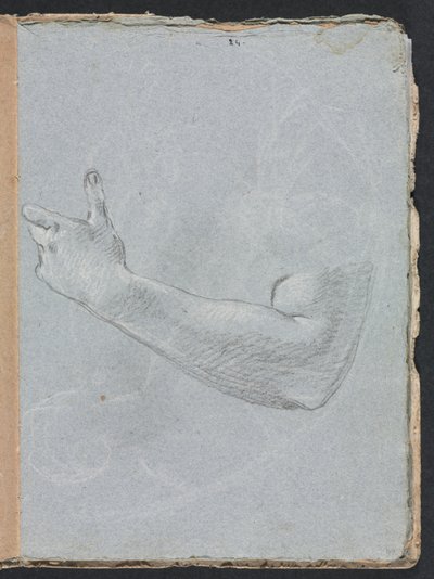 Verona Sketchbook: Levá paže a ruka strana 47, 1760. od Francesco Lorenzi