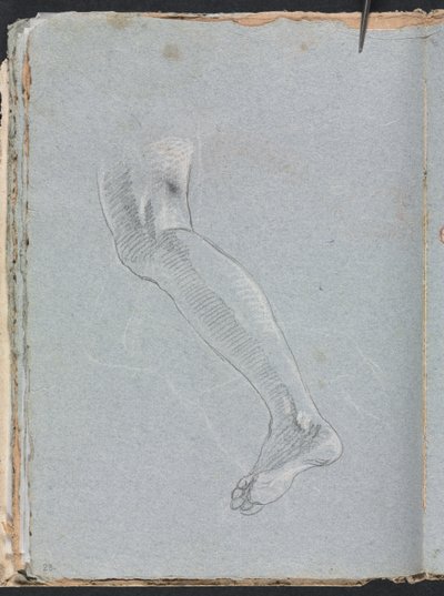 Verona Sketchbook: Levá noha strana 28, 1760. od Francesco Lorenzi