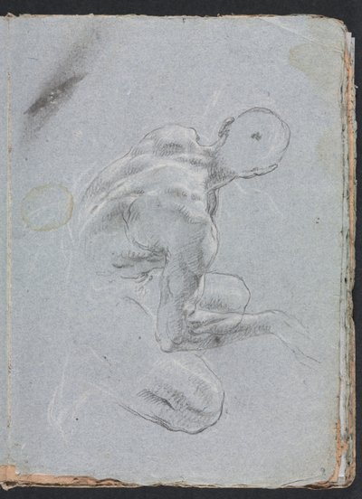 Verona Sketchbook: Mužský akt zezadu (strana 9) od Francesco Lorenzi