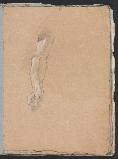 Verona Sketchbook: Pravá paže a ruka strana 49, 1760. od Francesco Lorenzi