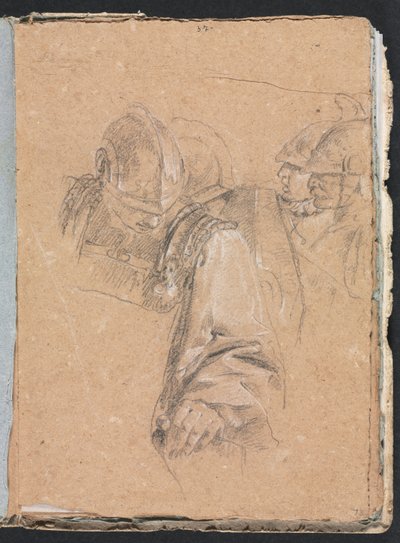 Verona Sketchbook: Soldiers strana 73, 1760. od Francesco Lorenzi
