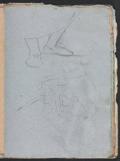 Verona Sketchbook: Study of feet page 53, 1760. od Francesco Lorenzi