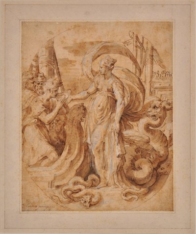 Circe a společník Ulysses od Francesco Mazzuoli