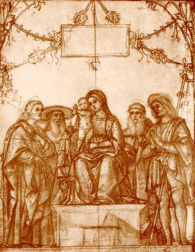 Madona se čtyřmi svatými od Francesco Morone