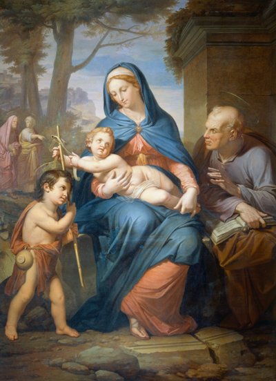 Svatá rodina, ante 1836, Francesco Nenci (1781-1850), olej na plátně, 200x147 cm od Francesco Nenci