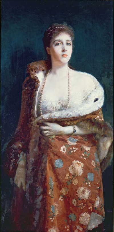 Portrét vévodkyně z Fondi od Francesco Paolo Michetti