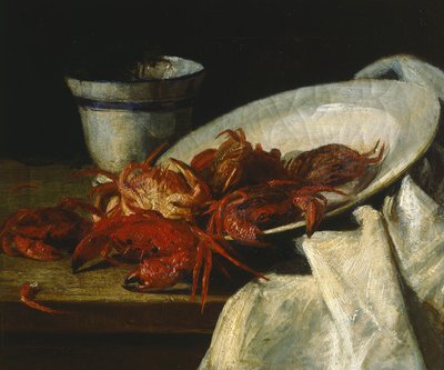 Zátiší s korýši (olej na plátně) od Francesco Paolo Palizzi