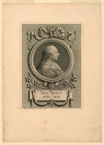 Papež Pius VI. (1775-1799) od Francesco Piranesi
