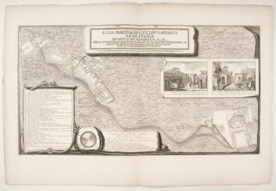 Topografie továren objevených ve městě? z Pompejí od Francesco Piranesi