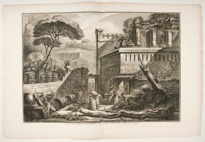 Pohled na hrob Marnia negl od Francesco Piranesi