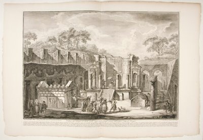 Pohled na chrám d od Francesco Piranesi