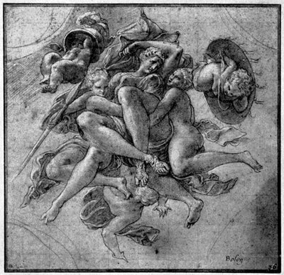 Design pro Ulysses Gallery, Fontainebleau, c1540, 1926 od Francesco Primaticcio
