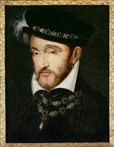 Portrét Jindřicha II. (1519-59) od Francesco Primaticcio