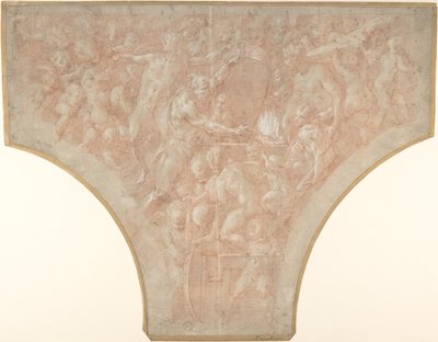 Vulcan Forging the Darts of Cupid, 1552-56. od Francesco Primaticcio