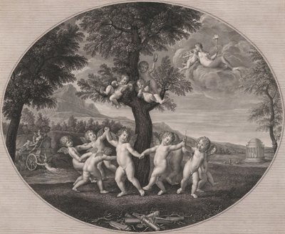 Cupids slaví znásilnění Proserpiny, 1805-12. od Francesco Rosaspina