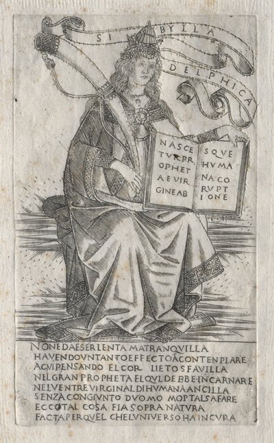 Sibyly: Delfská Sibyla, 1400s. od Francesco Rosselli