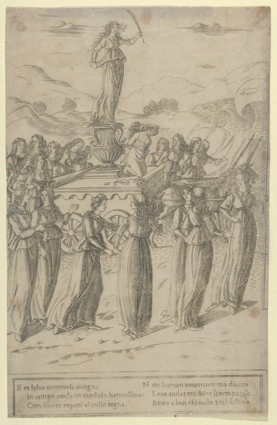 Triumf cudnosti, ca. 1480-90. od Francesco Rosselli