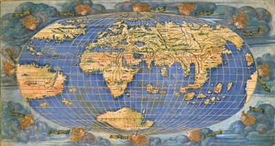 Mapa světa od Francesco Rosselli