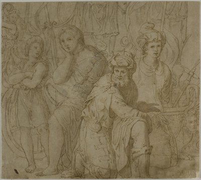 Část knihy The Truimph and Exploits of Furius Camillus (Pravdy a činy Furiuse Camilla) od Francesco Salviati