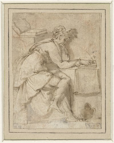 Sedící múza (?) od Francesco Salviati