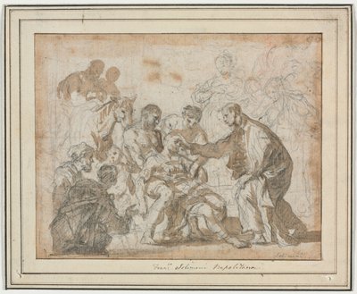 Zázrak svatého Maura od Francesco Solimena