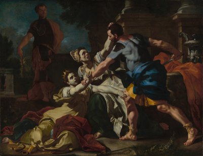 Smrt Messaliny od Francesco Solimena
