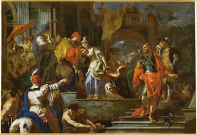 Rebečin odchod (malba na plátně) od Francesco Solimena