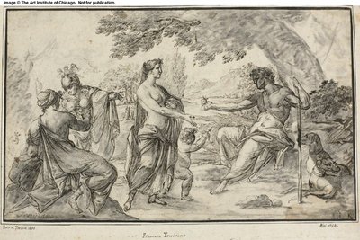 Soud z Paříže od Francesco Trevisani