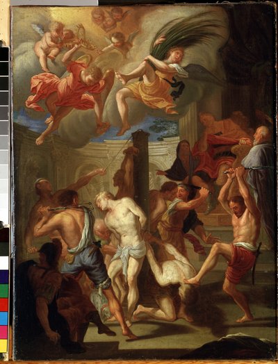 Quatre Holy Martyrs (Čtyři svatí mučedníci). Obraz Francesca Trevisaniho (1656-1746). Olej na plátně, 50 x 38 cm. Římské umění, italský barokní styl. Státní muzeum umění M. Ciurlionise, Kaunas (Litva). od Francesco Trevisani