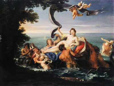 Triumph of Galatea, Francesco Trevisani (1656-1746), olej na plátně. od Francesco Trevisani