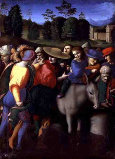 Znovuzískání ukradeného poháru z knihy "Příběhy Giuseppeho Ebrea" (tempera na desce) od Francesco Ubertini Verdi Bachiacca