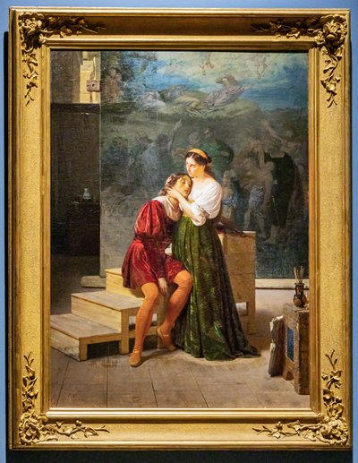 Raphael a Fornarina od Francesco Valaperta