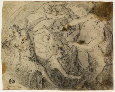Studie pro Saint Michael Casting Out Lucifer od Francesco Vanni