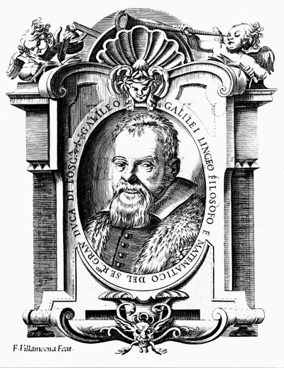 Galileo Galilei , italský astronom a matematik, počátek 17. století od Francesco Villamena