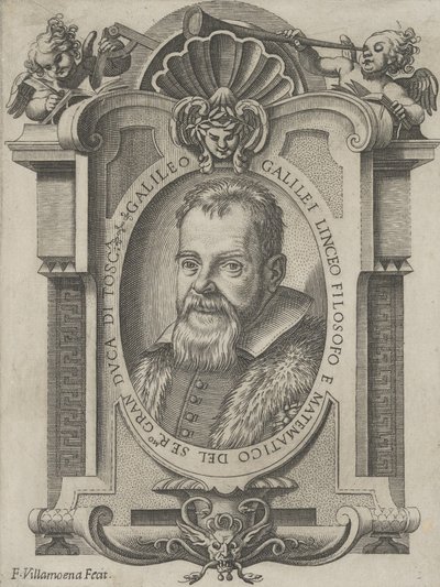 Portrét Galileo Galilei, 1613. od Francesco Villamena