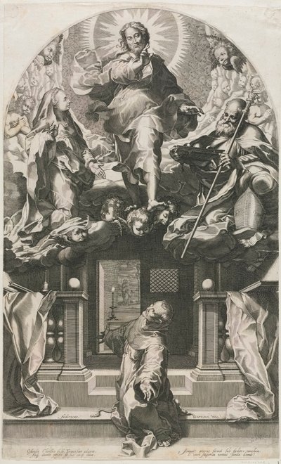 Extáze svatého Františka. od Francesco Villamena