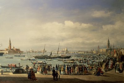 Napoleon III příjezd do Benátek od Francesco Zanin